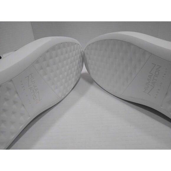 Human Nation Gender Neutral Shoes Leather Made in Italy *Rare* Sz 12M 14W - Picture 7 of 9